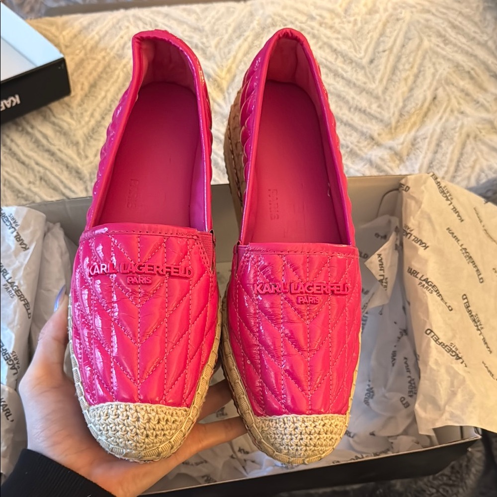Karl Lagerfeld Women's Pink Espadrilles